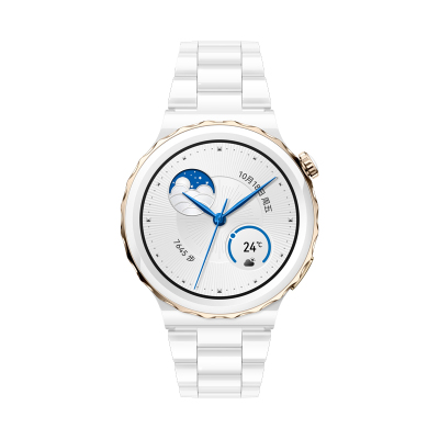 华为(HUAWEI)WATCH GT 3Pro(43mm)陶瓷款 白色陶瓷表带 智能蓝牙运动手表 无线快充 蓝牙通话 女性生理周期管理2.0 华为手表watchgt3pro