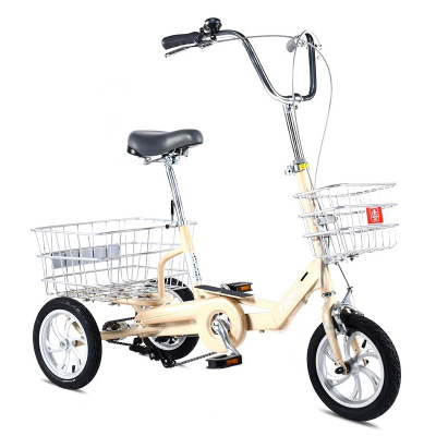 永久脚蹬三轮车老人脚踏车老年代步车人力小型成人载货自行车