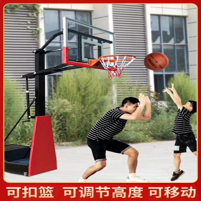 成人篮球架标准扣篮篮球框室外家用闪电客户外儿童移动投篮架可升降篮板