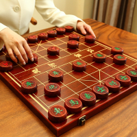 象棋邦可臣中国象棋儿童带木质棋盘学生成人大号便携式套装棋子