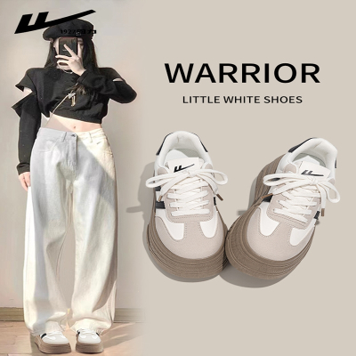 回力(Warrior)女鞋厚底鞋女新款秋冬季加绒增高松糕运动板鞋子