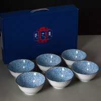 米魁日式创意吃饭碗陶瓷碗套装家用碗筷套装礼品餐具礼盒装婚庆回礼