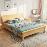 木床简约北欧式1.8米单双人现代主卧室出租屋房用简易经济型