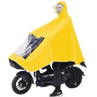 厨内助雨衣电动车摩托车雨披男女成人单人双帽檐加大加厚自行车骑行雨衣