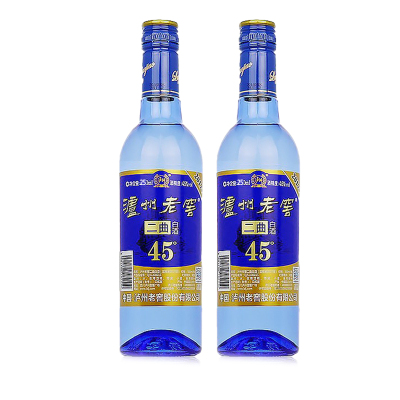 泸州老窖二曲蓝柔瓶45度250ml*2瓶白酒