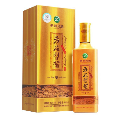 贵州习酒 方品习酱-鎏53度 500ml*6瓶 酱香型白酒