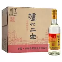 泸州老窖 泸州二曲酒 52度500ml*12瓶整箱 浓香型白酒