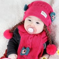 [促销]儿童帽子宝宝帽子婴儿帽子秋冬季儿童毛线帽宝宝针织帽婴幼儿冬帽