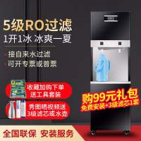 5级过滤1开1冰商用直饮水机反渗透过滤净水器工厂奶茶店用 1开1温1冰18L+5L水胆5级RO过滤