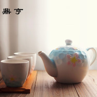 鼎亨日式樱花茶具泡茶壶套装陶瓷家用花茶壶茶水壶大容量复古凉水