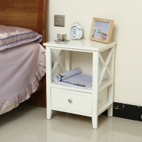 简约免安装床头柜40cm白色经济型唯美窄床头柜卧室储物收纳柜欧式黑色单整装