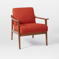 北欧单人沙椅布艺单人椅美式实木单人沙椅现代简约休闲老虎椅