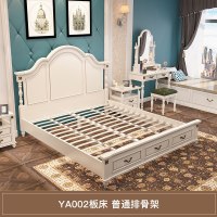 欧式床双人床主卧卧室现代简约风格实木美式床1.8米