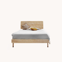 饼干床儿童床白蜡实木床木蜡油1.21.5米原创设计包邮入户家具