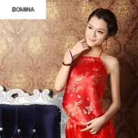 波迷娜（BOMINA)【放心购】女士服装女士肚兜化纤 成人 肚兜式斤民族风套装性感肚兜艾叶睡衣