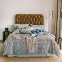 色织大提花四件套 长绒棉被套轻奢文艺风床上用品床单1.8