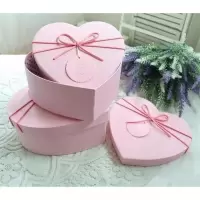 心形礼品盒小号装星星爱心盒子精美装盒生日礼盒粉色盒