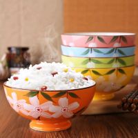 日式时尚5英寸陶瓷加厚防烫家用米饭碗 面碗汤碗饭碗套装碗陶瓷碗