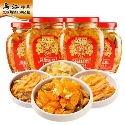 乌江榨菜微辣红油味瓶装300g泡菜下饭菜腌制熟食早餐粥配菜榨菜丝