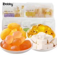 台湾Dobby 哆比水果味软糖爆浆果汁零脂橡皮QQ糖小零食味觉糖