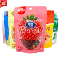 阿麦斯4D积木水果果汁夹心软糖72g创意橡皮糖QQ糖果喜糖网红零食