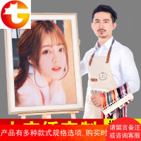 十字绣客厅diy定制照片真人自己绣简单小幅线绣卧室情侣