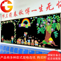 开学春季黑板报装饰墙贴教室文化主题墙面环境布置创意小学幼儿园
