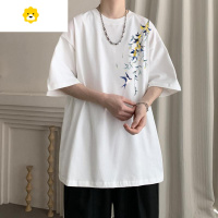 FISH BASKET新中式国风短袖t恤男季2024新款潮牌小众宽松大码七分袖