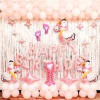 宝宝主题生日布置气球套餐 儿童周岁场地装饰背景布置