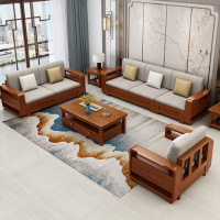 北欧全实木储物沙发客厅组合现代简约小户型木制贵妃转角沙发家具