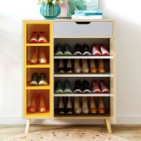 鞋柜简约现代厅柜简易组装经济型家用多功能省空间实木鞋架鞋柜