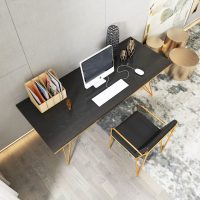 凌敏实木书桌简易学习台北欧电脑台式桌写字台简约现代家用办公桌