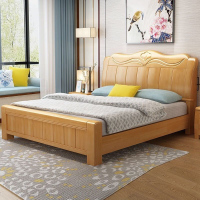 实木床主卧双人床1.8米经济型现代简约婚床1.5新中式高箱储物大床