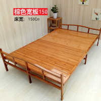 折叠床单人双人床家用午休租房床1.2实木板式简易成人竹子床1.5米