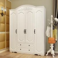 卧室欧式衣柜简约现代板式三四经济型柜子组装木质白色特价衣橱