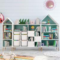 实木玩具书架幼儿园学生收纳柜子组合置物架整理绘本架