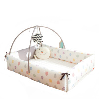 韩国原产Creamhaus 儿童安睡床 婴儿安全床 爬行垫 游乐池 可折叠 婴儿床 父母可陪睡 防水透气 隔热隔潮