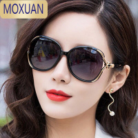 MOXUAN2022新款女士太阳镜圆脸网红墨镜时尚潮明星优雅大框眼镜