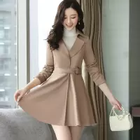 艳如飞风衣女2020秋季外套新款韩版修身显瘦矮个子显高短款风衣女气质风衣