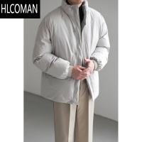 HLCOMANZPZ韩国宽松休闲潮流立领棉衣 男士冬季外套2023新款加厚p暖棉服