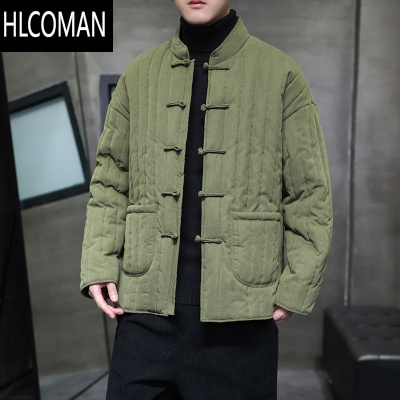 HLCOMAN棉衣男2023年新款冬季棉袄中国风棉服加厚p暖宽松新中式唐装外套