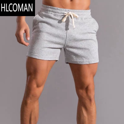 HLCOMAN健身训练深蹲四分裤美式跑步运动短裤男士休闲卫裤三分裤夏季