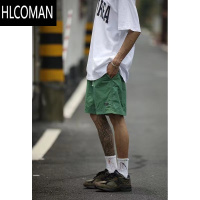 HLCOMANcityboy日系纯色基础简约速干短裤男夏季休闲宽松轻薄运动五分裤