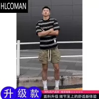 HLCOMAN军绿色速干工装短裤男款夏季薄款美式机能运动裤子户外登山四分裤