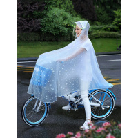 自行车雨衣时尚单人男女新款透明电动电瓶车单车骑行学生加厚雨披