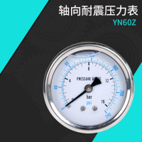 轴向耐震压力表YN60Z16barG1/4B压力表 600bar