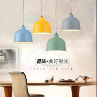 马卡龙彩色餐厅吊灯创意个性现代闪电客简约吧台餐桌客厅单头咖啡厅灯