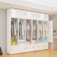衣柜简约现代经济型组装塑料布艺成人闪电客组合拼装衣橱卧室收纳小柜子