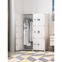 宿舍矮衣柜单人简易布塑料小型单身公寓闪电客小家具小户型小号白色柜子
