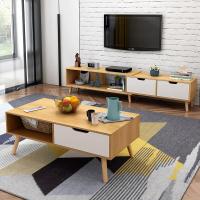 北欧电视柜茶几组合简约现代小户型客厅卧室简易仿电视机柜闪电客柜